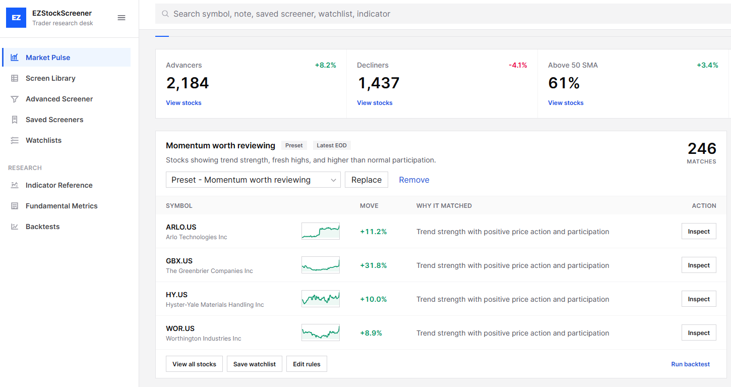 EZStockScreener v2 UI Guide: Complete Walkthrough of the New Research Desk